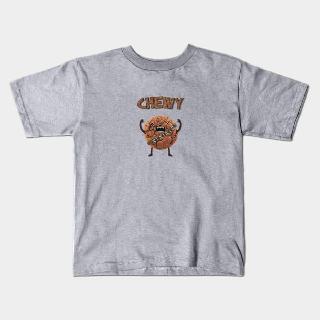 Chewy Chocolate Cookie Wookiee Kids T-Shirt by badbugs